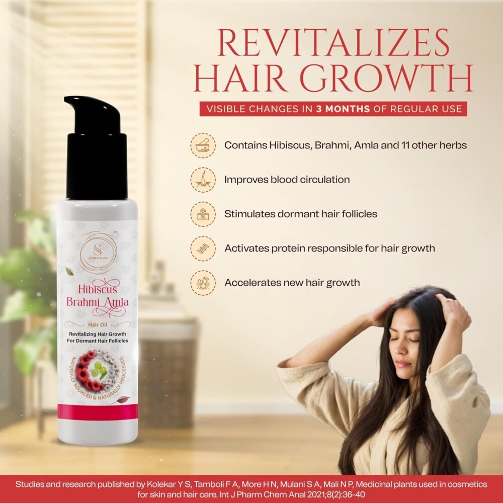 Hibiscus Brahmi Amla Hair Oil - Image 8