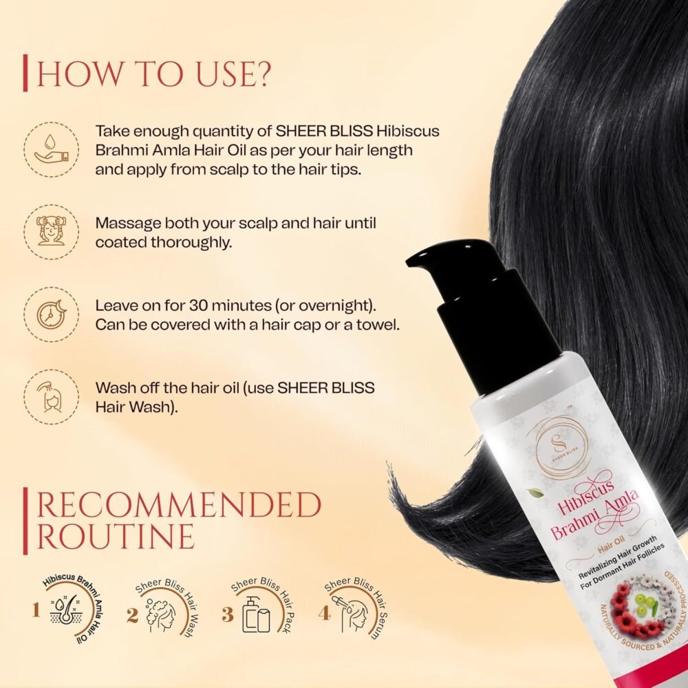 Hibiscus Brahmi Amla Hair Oil - Image 5